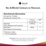 Sage Leaf & Red Clover Menopause Support Tablets