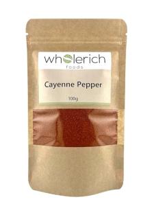 Cayenne Pepper Powder 100g - Wholerich Foods