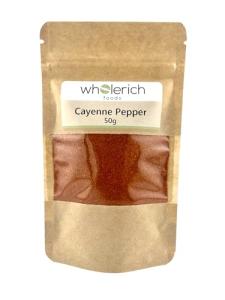 Cayenne Pepper Powder - 50g by Wholerich Foods