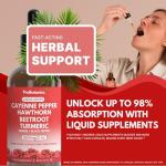 Cayenne Pepper Drops with Hawthorn, Turmeric & Ginger