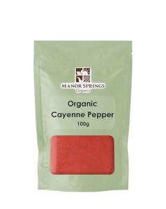 Manor Springs Organic Cayenne Pepper 100g