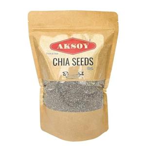 Aksoy Non-GMO Black Chia Seeds, 625G