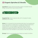 Organic Spirulina & Chlorella Capsules - 240 Count