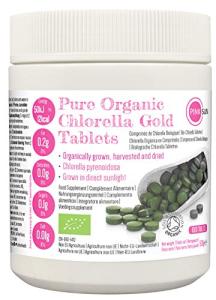 PINK SUN Organic Chlorella Tablets 500mg, 1000 Count