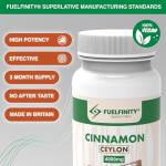 Ceylon Cinnamon 4000mg Tablets for Blood Sugar Support