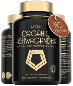 High Strength Organic Ashwagandha 1000mg 120 Capsules