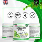 D-Mannose 1500mg Max Strength - 365 Veg Capsules