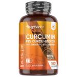 High-Potency Curcumin Capsules with Black Pepper