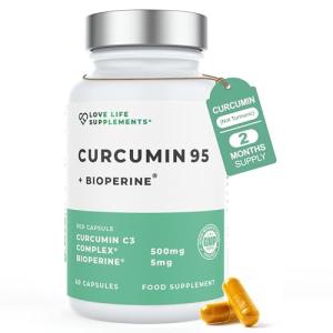 High Strength Curcumin 95 with Bioperine Capsules