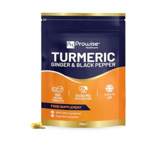 High Strength Turmeric Tablets with Black Pepper & Ginger