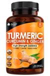 High Strength Turmeric Tablets with Black Pepper & Ginger