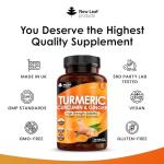 High Strength Turmeric Tablets with Black Pepper & Ginger