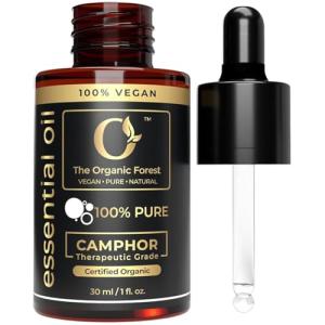 Organic Camphor Oil for Skin, Pain Relief, Aromatherapy