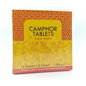 Pure Camphor Tablets for Spiritual Rituals 64 Cubes