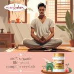MANGALAM Pure Camphor 100g Jar for Aromatherapy