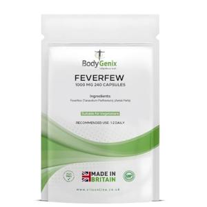 Bodygenix Feverfew 1000mg Capsules for Headache Relief