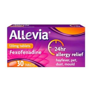 Allevia Hayfever Allergy Tablets, 120 mg, 30 Count