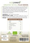 Organic Flax Seeds by NKD Living - 1kg