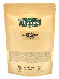 Organic Golden Flaxseed Ground - 1kg Resealable Bag