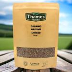 Organic Golden Flaxseed Ground - 1kg Resealable Bag