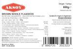 Brown Whole Flaxseed (Linseed) 650g for Grinding