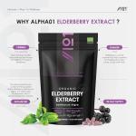 High Strength Organic Elderberry Extract 7500mg - 90 Capsules