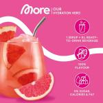 MORE Zerup Zero Calorie Pink Grapefruit Syrup