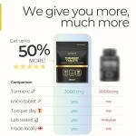Turmeric Tablets 3000mg with Ginger & Black Pepper
