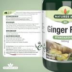 Nature's Aid Ginger Root 500mg - Vegan Digestive Support