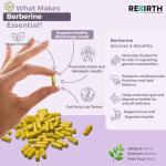 High Strength Berberine HCL 500mg - 60 Capsules