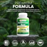 Goldenseal Root 570 mg - 100 Capsules (3 Pack)