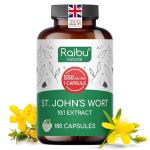 St John's Wort 5,500 mg - Mood Support Capsules