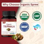 Organic Triphala Tablets with Amla, Haritaki, Bibhitaki