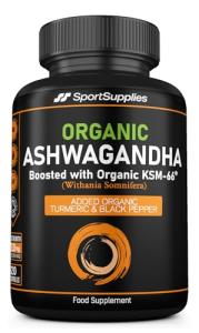 Organic Ashwagandha Capsules with Turmeric and Black Pepper