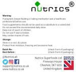Nutrics® 750mg Haritaki Capsules - 90 Vegan Capsules