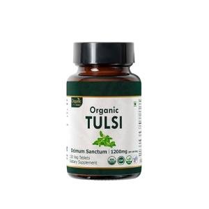 Organic Tulsi Tablets - 120 Count Holy Basil
