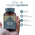 Organic Tulsi Capsules 500mg - 60 Count
