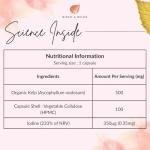 Organic Sea Kelp 500mg Vegan Thyroid Support Capsules