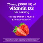 VITAFUSION Extra Strength Vitamin D3 Gummies, 120ct