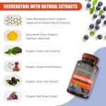 Simple-Organics Resveratrol 1600mg Antioxidant Complex