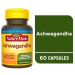 Nature Made Ashwagandha 60 Tablets for Stress Relief