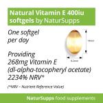 NaturPlus Vitamin E 400iu - 180 Capsules