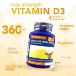 Zipvit Vitamin D3 4000iu - 360 Tablets