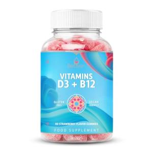 BeLive Vitamin D3 & B12 Gummies, 60 Count