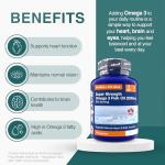 Omega 3 Fish Oil 2000mg for Heart and Brain