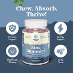 Extra Strength Zinc Gummies - Chewable Immunity Support