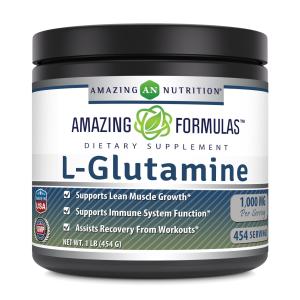 L-Glutamine Powder Supplement by Amazing Formulas