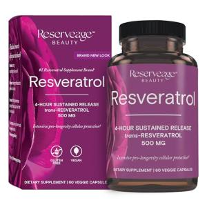 ReserveAge Nutrition Resveratrol 500 mg Veggie Capsules