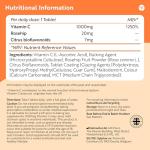 Vitamin C 1000mg with Rosehip - 180 Vegan Tablets