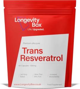 Pure Trans Resveratrol 1000mg - 60 Capsules